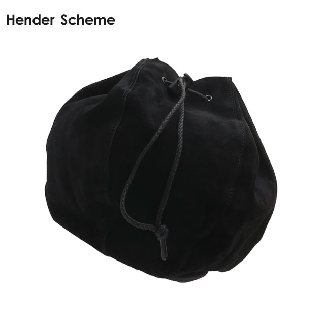 極美品 Hender Scheme kinchaku巾着 ベロア 黒 Hender Scheme (エンダースキーマ) kinchaku / キンチャク
