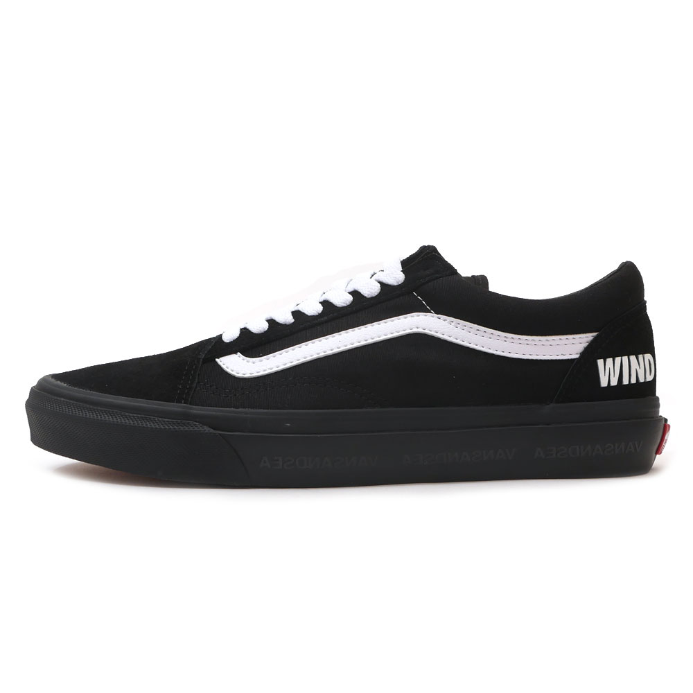 [期間限定ポイント5倍キャンペーン中!!] 新品 ウィンダンシー WIND AND SEA x バンズ VANS V36CF OLD SKOOL  オールドスクール BLACK ブラック 黒 メンズ 新作-Cliff Edge