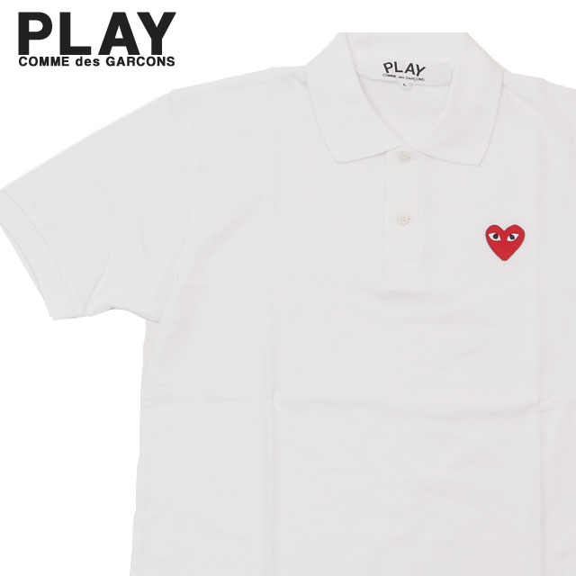 �ڲ��ʸ�ľ���ޤ����� ���� �ץ쥤 ����ǥ���륽�� PLAY COMME des GARCONS RED HEART POLO SHIRT ���λ� �ݥ������ ��� ��ǥ����� AX-T006-051