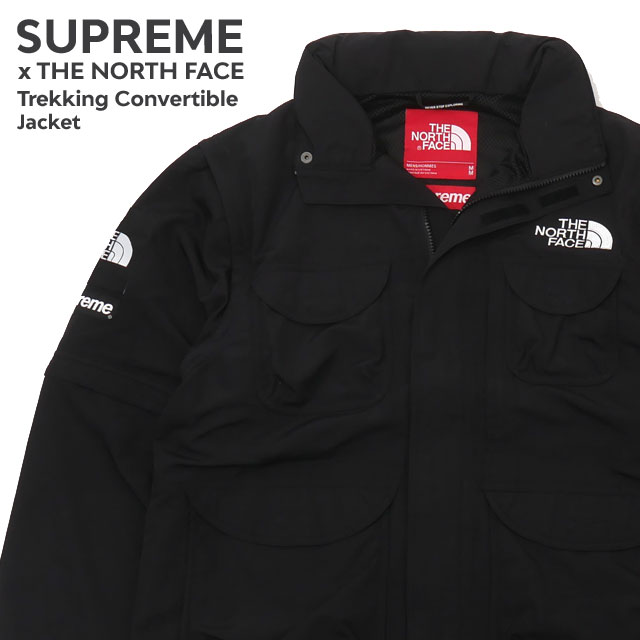 [���ָ���ݥ����5�ܥ����ڡ�����!!] ���� ����ץ꡼�� SUPREME x �� �Ρ����ե����� THE NORTH FACE Trekking Convertible Jacket ���㥱�å� BLACK �֥�å� �� ��� ����