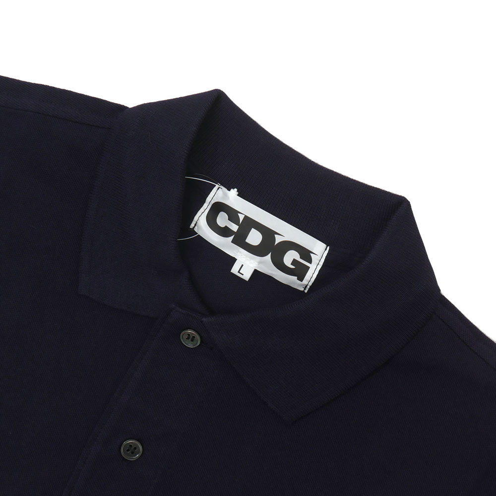 コムデギャルソン　CDG ポロシャツ CDG コムデギャルソン ワッペンロゴ ポロシャツ