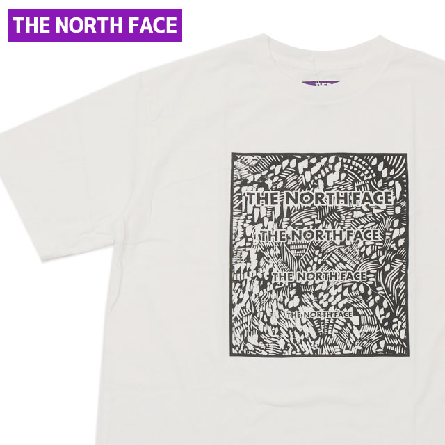 [���ָ���ݥ����5�ܥ����ڡ�����!!] ���� �����Ρ����ե����� �ѡ��ץ�졼�٥� THE NORTH FACE PURPLE LABEL 5.5oz H/S Graphic Tee W3(Vertical) T����� WHITE �ۥ磻�� �� ��� ��ǥ����� ���� NT3213N