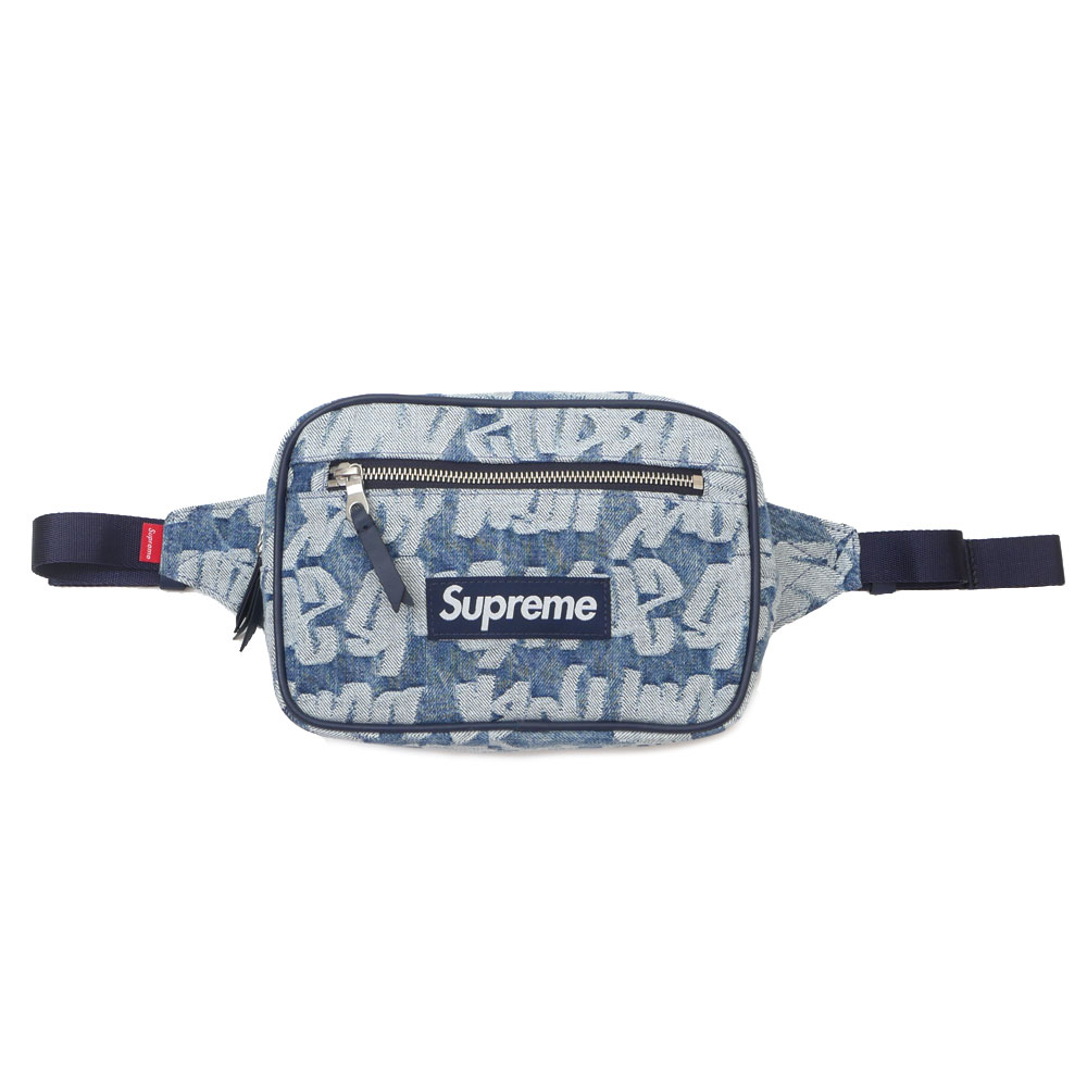 Supreme Fat Tip Jacquard Denim Waist Bag Olive