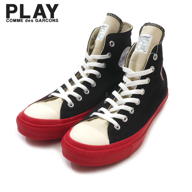 [���ָ���ݥ����5�ܥ����ڡ�����!!] ���� �ץ쥤 ����ǥ���륽�� PLAY COMME des GARCONS x ����С��� CONVERSE ALL STAR HI PCDG �����륹���� ���ˡ����� BLACK �֥�å� �� ��� ��ǥ����� ����