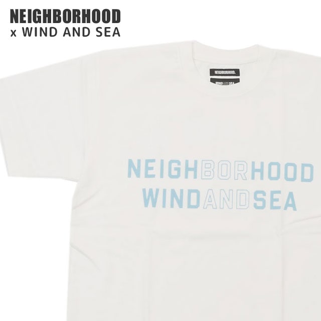 [ָݥ5ܥڡ!!]  ͥСեå NEIGHBORHOOD x 󥷡 WIND AND SEA NHWDS-3/C-TEE.SS T WHITE ۥ磻    221FRWSN-STM03S