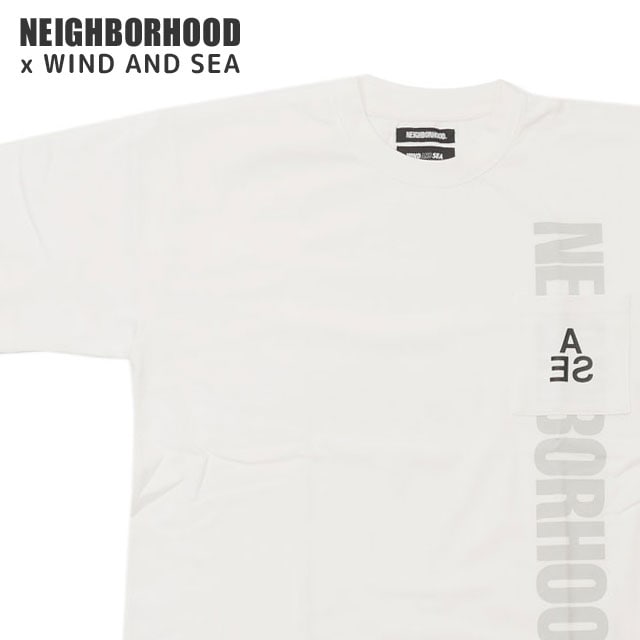 [ָݥ5ܥڡ!!]  ͥСեå NEIGHBORHOOD x 󥷡 WIND AND SEA NHWDS-4/C-TEE.SS T WHITE ۥ磻    221FRWSN-STM04S