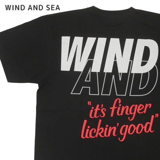 [ָݥ5ܥڡ!!]  󥷡 WIND AND SEA x 󥿥åե饤ɥ KFC T-SHIRT T BLACK ֥å   