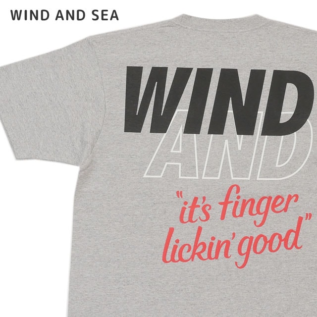 [ָݥ5ܥڡ!!]  󥷡 WIND AND SEA x 󥿥åե饤ɥ KFC T-SHIRT T GRAY 졼   