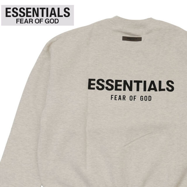 [���ָ���ݥ����5�ܥ����ڡ�����!!] ���� ���å��󥷥�륺 ESSENTIALS CREWNECK SWEAT �������å� LT.OATMEAL ��� ���� �ե������֥��å� FEAR OF GOD FOG