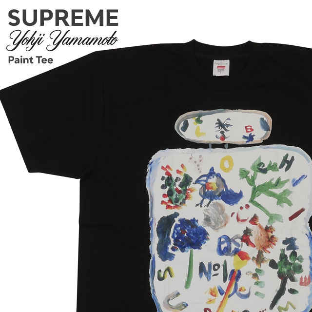 新品 シュプリーム SUPREME x ヨウジヤマモト Yohji Yamamoto Paint Tee Tシャツ BLACK メンズ 新品-Cliff Edge