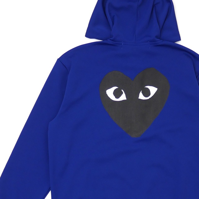 [ָݥ5ܥڡ!!]  ץ쥤 ǥ륽 PLAY COMME des GARCONS MENS JERSEY BLACK HEART ZIP HOODIE ѡ BLUE ֥롼  