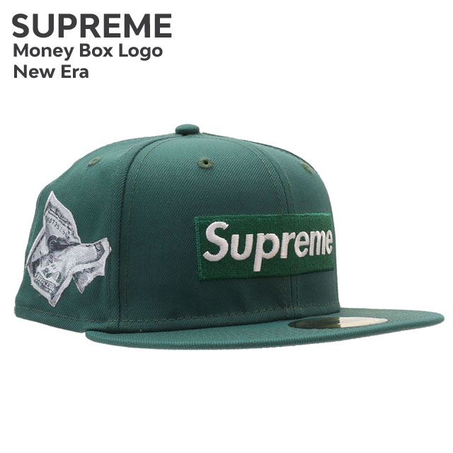 [ָݥ5ܥڡ!!]  ץ꡼ SUPREME Money Box Logo New Era ˥塼 BOX å DARK GREEN ꡼   