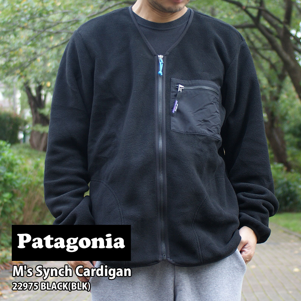 [���ָ���ݥ����5�ܥ����ڡ�����!!] ���� �ѥ����˥� Patagonia M's Synch Cardigan ��� ������顦�����ǥ����� 22975 BLACK(BLK) ��� ��ǥ����� ���� �����ȥɥ� ������