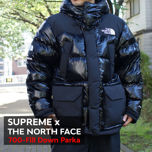 [ָݥ5ܥڡ!!]  ץ꡼ SUPREME x  Ρե THE NORTH FACE 700-Fill Down Parka  㥱å BLACK ֥å   