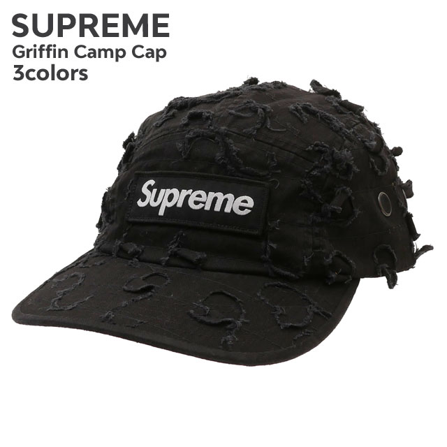 Supreme griffin ブラック ダメージキャップ 期間限定ポイント5倍キャンペーン中!!] 新品 シュプリーム