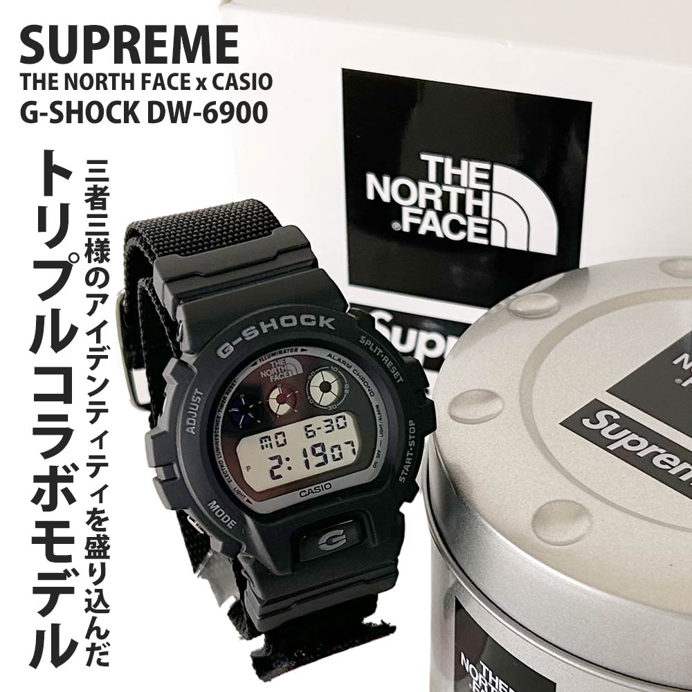 [ָݥ5ܥڡ!!]  ץ꡼ SUPREME x  Ρե THE NORTH FACE x  CASIO G-SHOCK DW-6900 Gå å ӻ ǥ륦å  ǥ ȥץ͡ꥳ