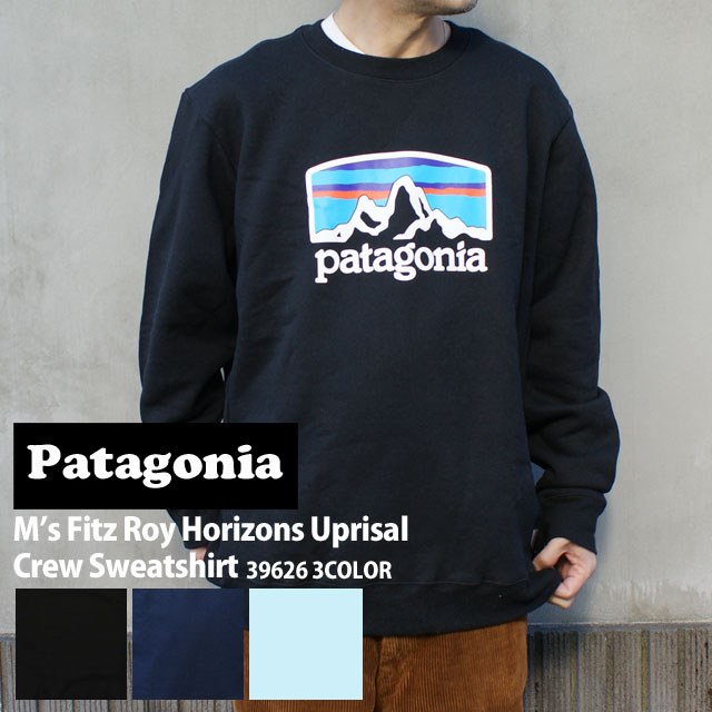 [���ָ���ݥ����5�ܥ����ڡ�����!!] ���� �ѥ����˥� Patagonia M's Fitz Roy Horizons Uprisal Crew Sweatshirt �ե��åĥ��� �ۥ饤���� ���åץ饤���� ���롼 �������åȥ���� 39626 ��� ��ǥ����� ���� �����ȥɥ� ������