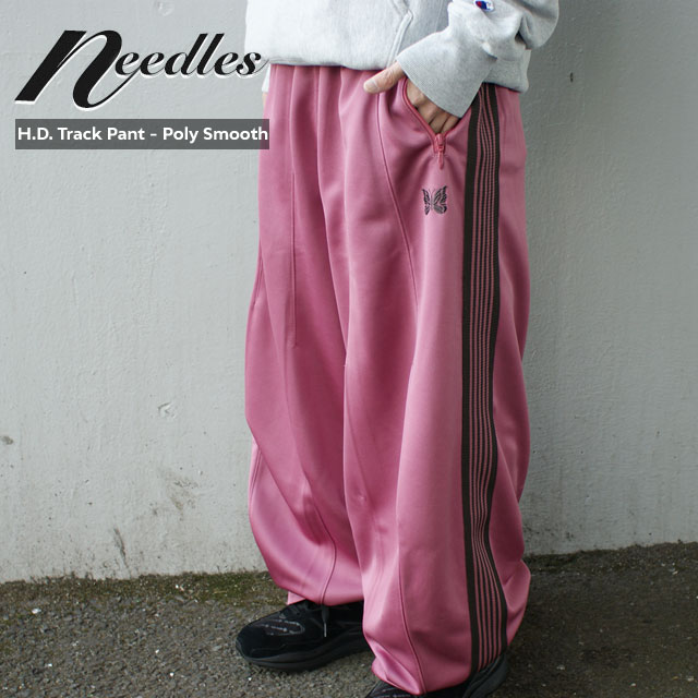 [ָݥ5ܥڡ!!]  ˡɥ륺 NEEDLES H.D. Track Pant Poly Smooth ҥǥ ȥåѥ SMOKE PINK ԥ  