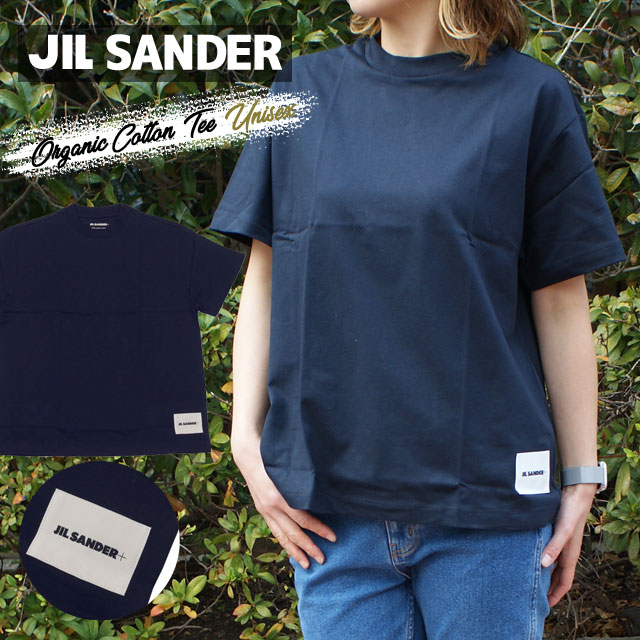 新品★ジルサンダー　JIL SANDER 　ネイビー　Tシャツ ジルサンダー 短袖Tシャツ スーパーコピー JIL SANDER
