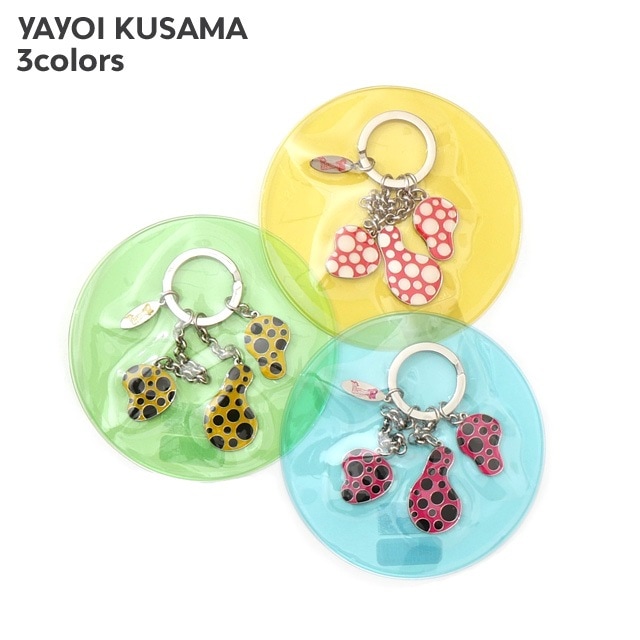 [ָݥ5ܥڡ!!]  YAYOI KUSAMA 襤  ׽ KEYRING ɥåȥ֥å   ǥ 