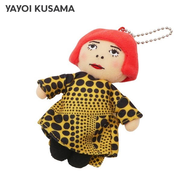 ★週末限定価格★（未使用・2点セット）草間彌生 マスコットキーホルダー Amazon.co.jp: 草間弥生やよいちゃん プラッシュ マスコット