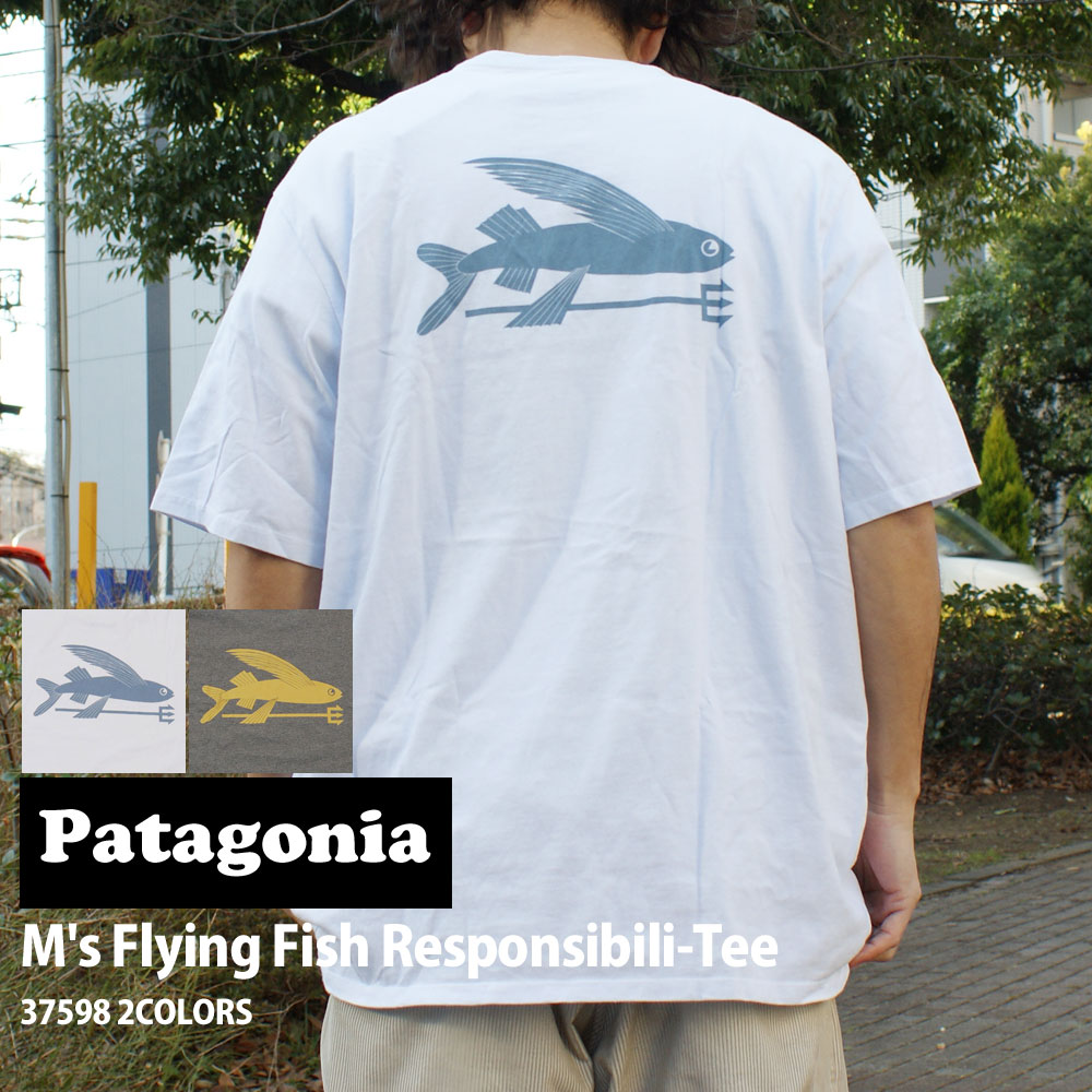 [���ָ���ݥ����5�ܥ����ڡ�����!!] ���� �ѥ����˥� Patagonia M's Flying Fish Responsibili Tee ��� �ե饤�� �ե��å��� �쥹�ݥ󥷥ӥ�ƥ��� T����� 37598 ��� ��ǥ����� �����ȥɥ� ������ ������ �� �� ����