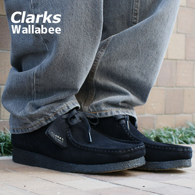 [ָݥ5ܥڡ!!]  顼 CLARKS ORIGINALS Wallabee ӡ BLACK SUEDE ֥å  26155519 