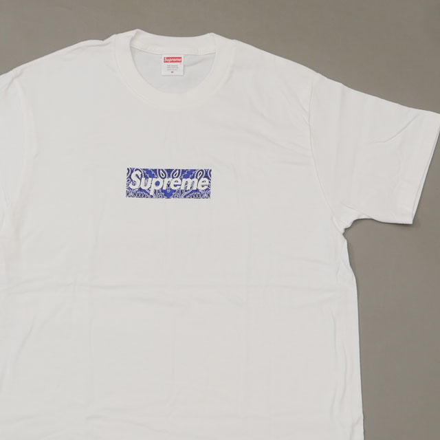 [���ָ���ݥ����5�ܥ����ڡ�����!!] ������/̤���� ����ץ꡼�� Supreme 19FW Bandana Box Logo Tee �Х���� �ܥå������� T����� WHITE �ۥ磻�� ��� M������ 2019FW