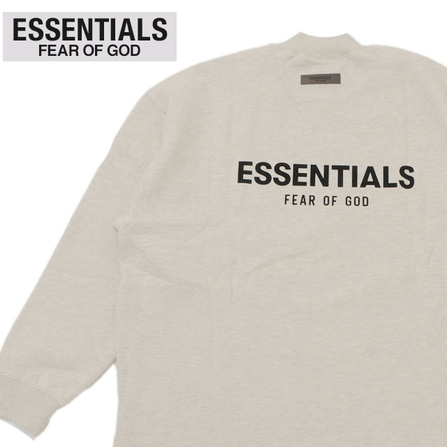 [���ָ���ݥ����5�ܥ����ڡ�����!!] ���� ���å��󥷥�륺 ESSENTIALS RELAX SWEATSHIRT �������å� LIGHT OATMEAL ��� ���� �ե������֥��å� FEAR OF GOD FOG