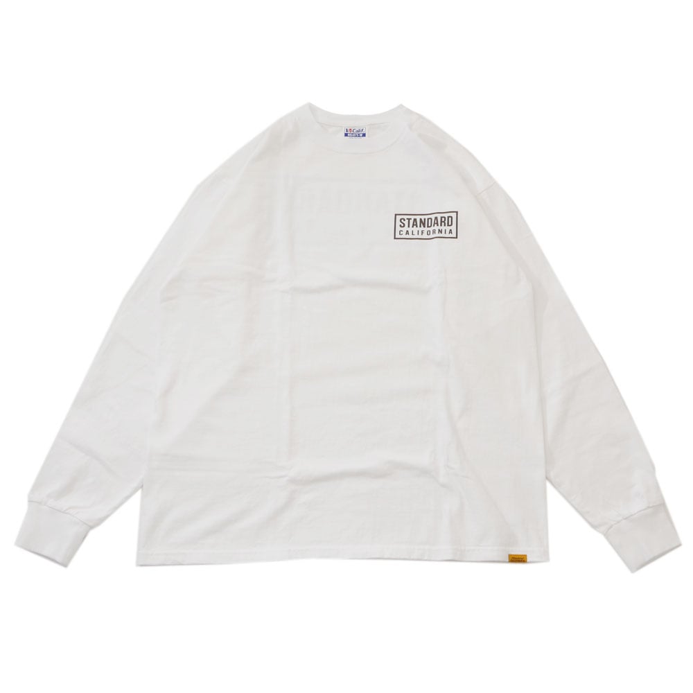 Standard California 長袖Tシャツ ホワイトＬ 期間限定ポイント5倍キャンペーン中!!] 新品 スタンダード