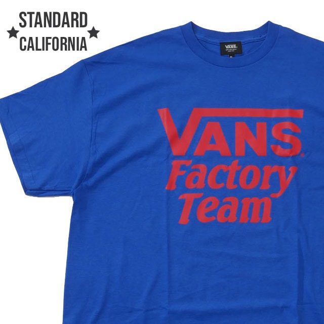 [ָݥ5ܥڡ!!]  ɥե˥ STANDARD CALIFORNIA x Х VANS 20th Anniversary Logo Tee T BLUE ֥롼   