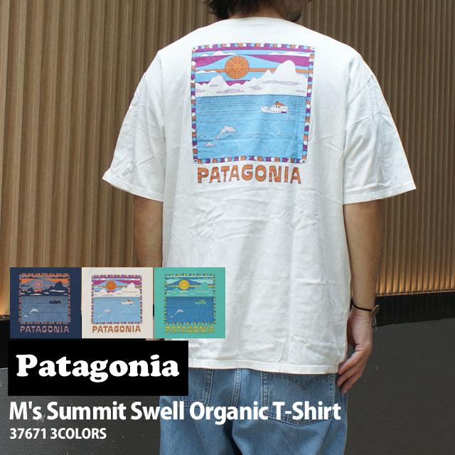 [���ָ���ݥ����5�ܥ����ڡ�����!!] ���� �ѥ����˥� Patagonia M's Summit Swell Organic Tee ��� ���ߥå� �������� �������˥å��ƥ��� T����� 37671 ��� ��ǥ����� �����ȥɥ� ������ ������ �� �� ����