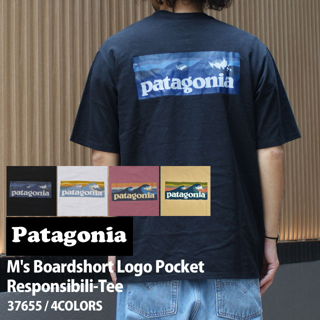 �ڲ��ʸ�ľ���ޤ����� ���� �ѥ����˥� Patagonia M's Boardshort Logo Pocket Responsibili Tee ��� �ܡ��ɥ��硼�� ���� �ݥ��å� �쥹�ݥ󥷥ӥ�ƥ��� T����� 37655 ��� ��ǥ����� �����ȥɥ� ������