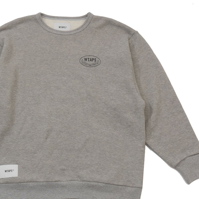 [ָݥ5ܥڡ!!] ֥륿åץ WTAPS 21AW ACADEMY CREW NECK 롼ͥå å 212ATDT-CSM28 GRAY 졼  M š 2021AW