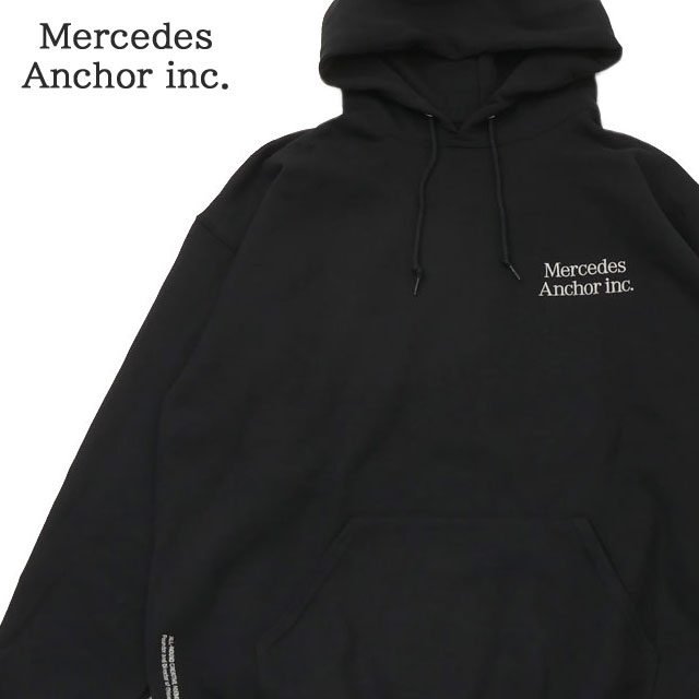 [ָݥ5ܥڡ!!]  륻ǥ 󥫡 MERCEDES ANCHOR INC. Hoodie ѡ BLACK ֥å   ǥ 