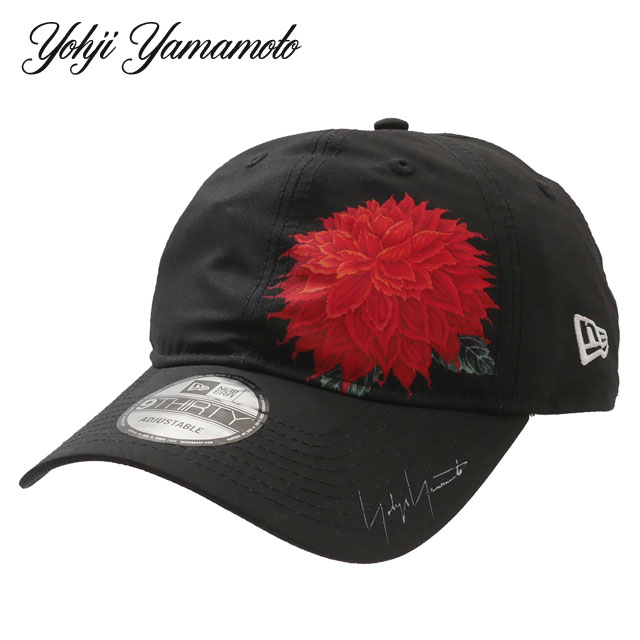[���ָ���ݥ����5�ܥ����ڡ�����!!] ���� �襦����ޥ�� Yohji Yamamoto x �˥塼���� NEW ERA RED DHALIA MOTIF 9THIRTY CAP ����å� BLACK �֥�å� �� ��� ��ǥ����� ����