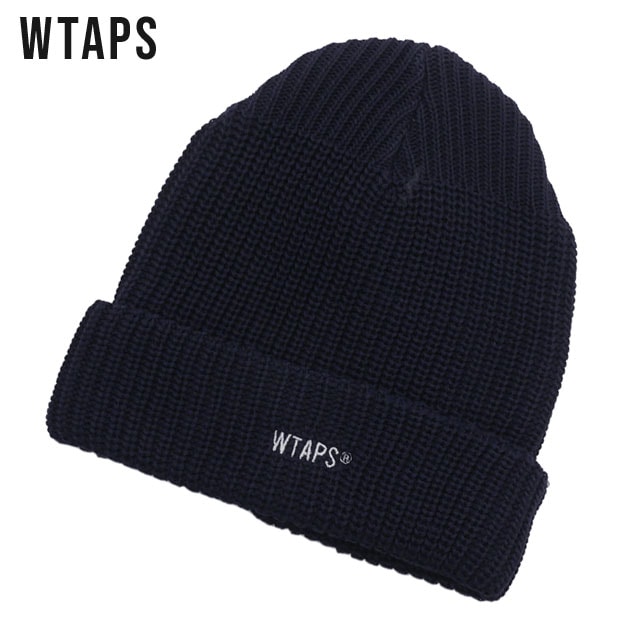 WTAPS ダブルタップス ビーニー ネイビー - ニットキャップ/ビーニー