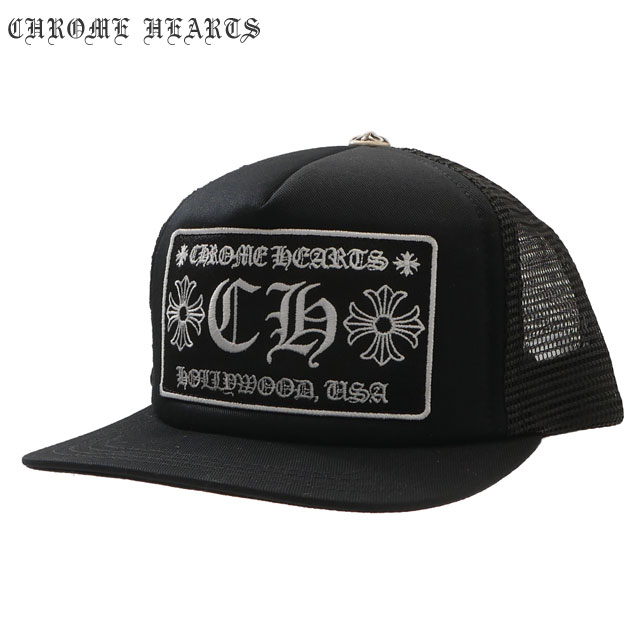 [ָݥ5ܥڡ!!]  ϡ CHROME HEARTS CH Hollywood Trucker Hat å å BLACK ֥å   ǥ