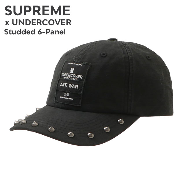 [ָݥ5ܥڡ!!]  ץ꡼ SUPREME x С UNDERCOVER Studded 6-Panel å BLACK ֥å   ǥ 