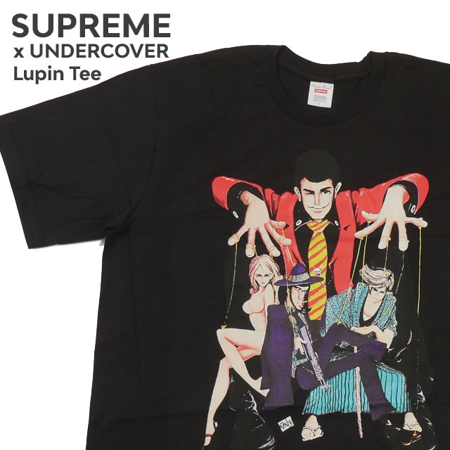 [ָݥ5ܥڡ!!]  ץ꡼ SUPREME x С UNDERCOVER Lupin Tee ѥ T BLACK ֥å   