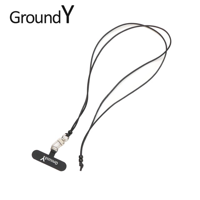 [���ָ���ݥ����5�ܥ����ڡ�����!!] ���� ���饦��ɥ磻 Ground Y Smartphone Strap Necklace ���ޡ��ȥե��� �ͥå� ���ȥ�å� ���ޥ� BLACK �֥�å� �� ��� ��ǥ����� Yohji Yamamoto �襦����ޥ��
