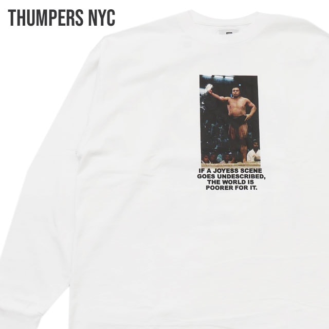 [ָݥ5ܥڡ!!]  CHIYONOFUJI by THUMPERS NYC ٻ ѡ ˥塼衼 SHINGITAI PHOTO L/S TEE ĹµT WHITE ۥ磻   