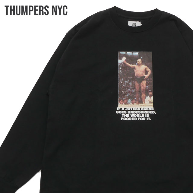 [ָݥ5ܥڡ!!]  CHIYONOFUJI by THUMPERS NYC ٻ ѡ ˥塼衼 SHINGITAI PHOTO L/S TEE ĹµT BLACK ֥å   