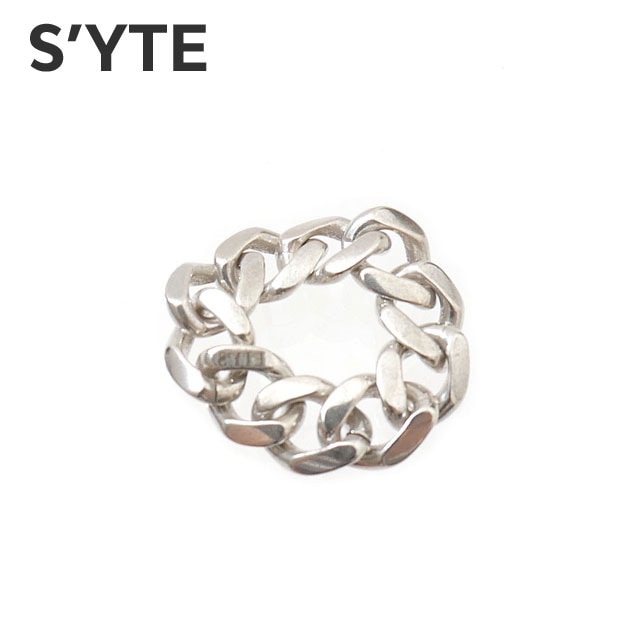 [ָݥ5ܥڡ!!]   S'YTE Brass Curved Chain Ring   ANTIQUE SILVER С   ǥ Yohji Yamamoto 襦ޥ