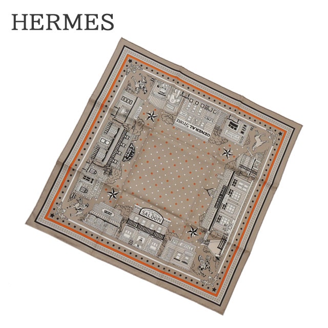 [ָݥ5ܥڡ!!]  ᥹ HERMES Paris Station bandana 55 Х  Gris  ǥ