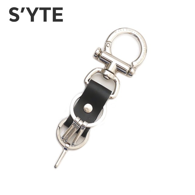 [ָݥ5ܥڡ!!]   S'YTE Bar Style Leather Strap Key Flock  ۥ BLACK ֥å   ǥ Yohji Yamamoto 襦ޥ