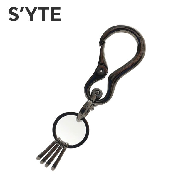 [ָݥ5ܥڡ!!]   S'YTE Brass Carabiner Key Chain ӥ  ۥ BLACK ֥å   ǥ Yohji Yamamoto 襦ޥ