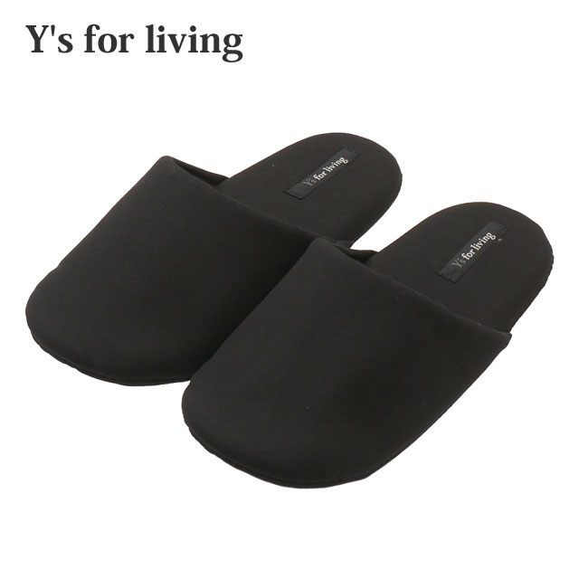 [ָݥ5ܥڡ!!]  磻 ե ӥ Y's for living COTTON CANVAS SLIPPERS å 롼ॷ塼 BLACK ֥å   ǥ Yohji Yamamoto 襦ޥ