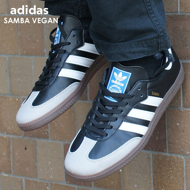 [���ָ���ݥ����5�ܥ����ڡ�����!!] ���� ���ǥ����� adidas SAMBA VEGAN ����� ���������� ���ˡ����� BLACK/WHITE/GUM5 �֥�å� �� H01878 ��� ����