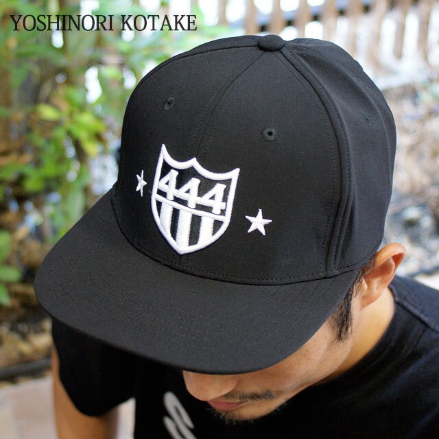 [ָݥ5ܥڡ!!]  襷Υꥳ YOSHINORI KOTAKE 444LOGO BB CAP ١ܡ å BLACK ֥å  ǥ  ֥ եå ݡ